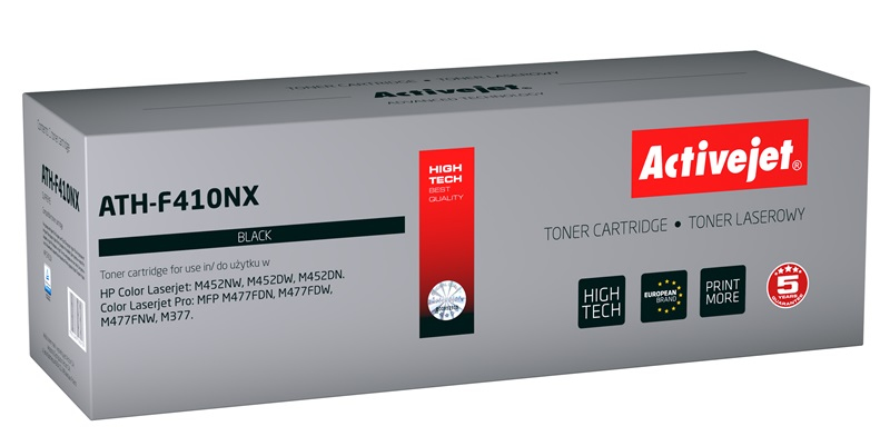 Activejet ATH-F410NX toner (replacement for HP 410X CF410X; Supreme; 6500 pages; black)