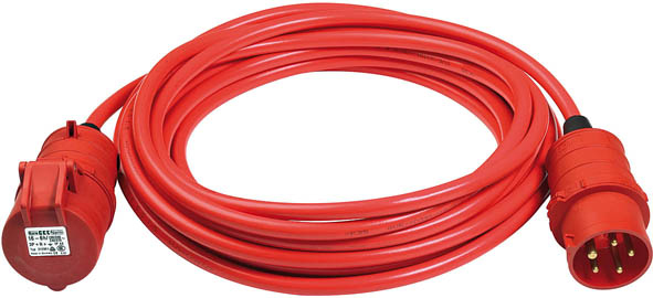 Photos - Cable (video, audio, USB) Brennenstuhl 25m AT-N07V3V3-F 5G1,5 Red 1168590 