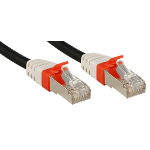 Lindy Cat.6 (A) SSTP / S/FTP PIMF Premium 1.0m networking cable Black 1 m