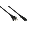 Kabelmeister SK4070-S018 electriciteitssnoer Zwart 1,8 m C7 stekker NEMA 1-15P