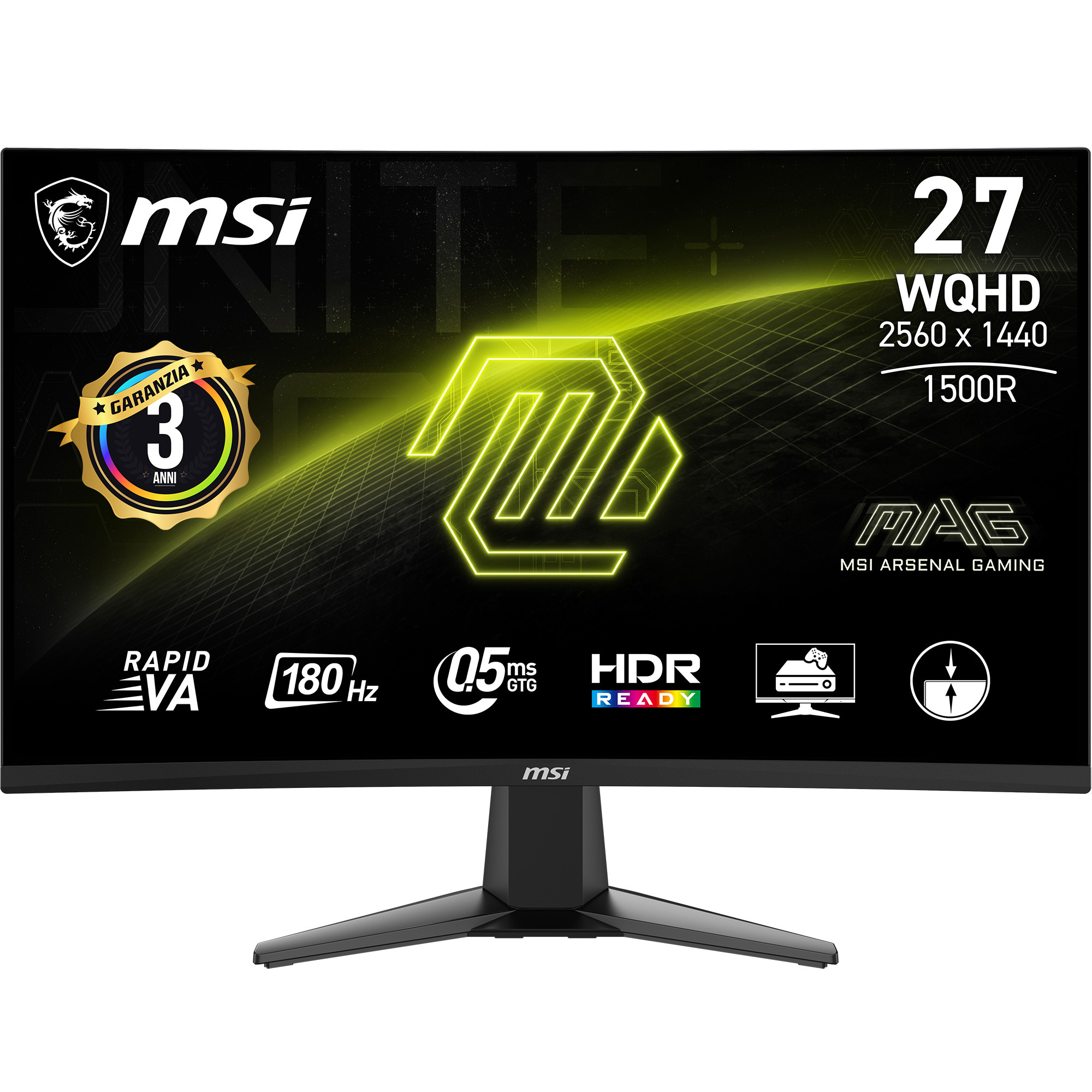 MSI MAG 27CQ6F computer monitor 68.6 cm (27") 2560 x 1440 pixels