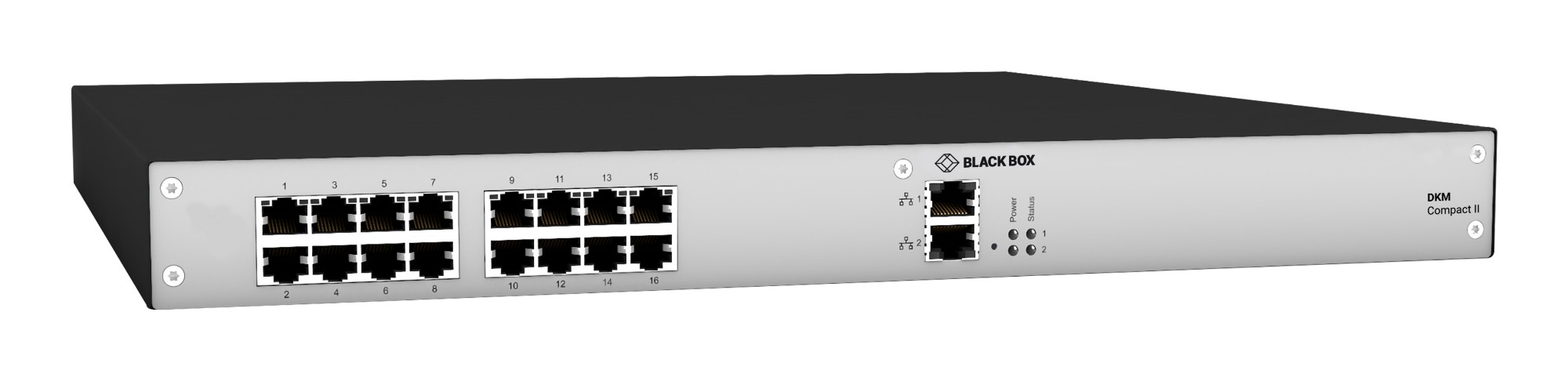 Black Box ACXC16-1G KVM switch Rack mounting Black. Grey