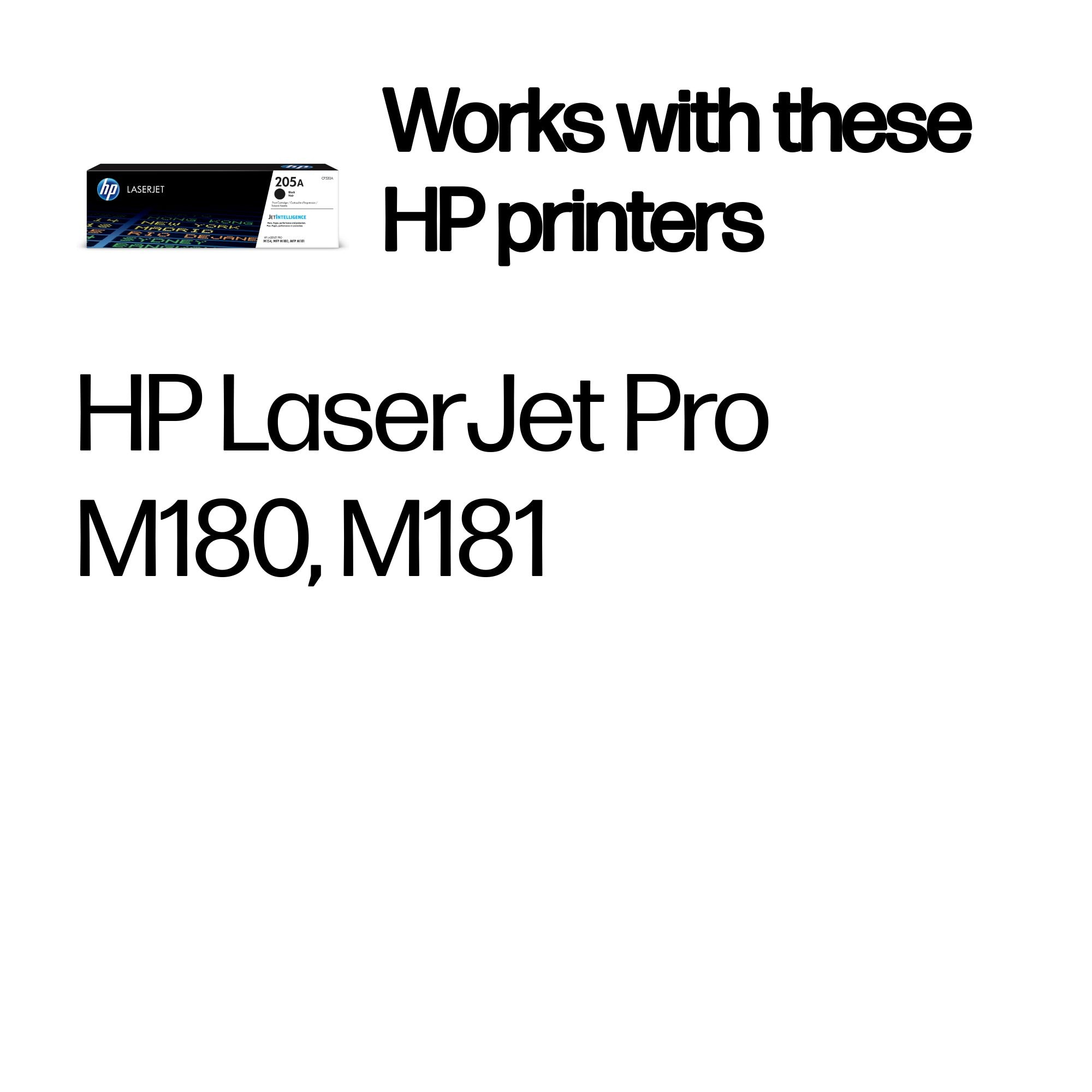 HP CF530A/205A Toner cartridge black, 1.1K pages ISO/IEC 19798 for HP MFP 180