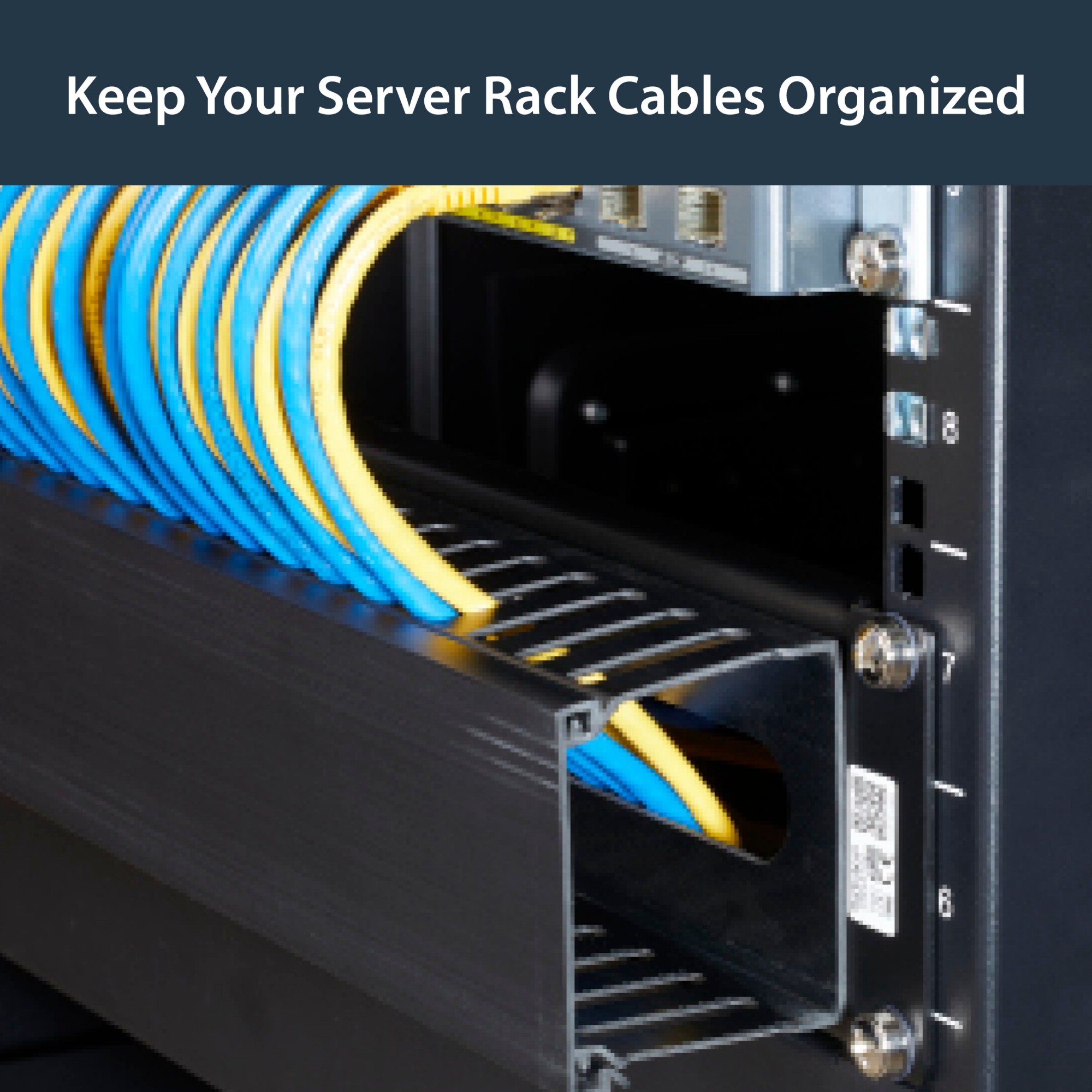 StarTech.com 2U Horizontal Finger Duct Rack Cable Management Panel with Cover
