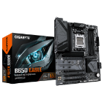 GIGABYTE B650 EAGLE Motherboard - AMD Ryzen 9000 Series CPUs, 12+2+2 Phases VRM, up to 7600MHz DDR5 (OC), 1xPCIe 5.0 + 2xPCIe 4.0 M.2, GbE LAN, USB 3.2 Gen 2