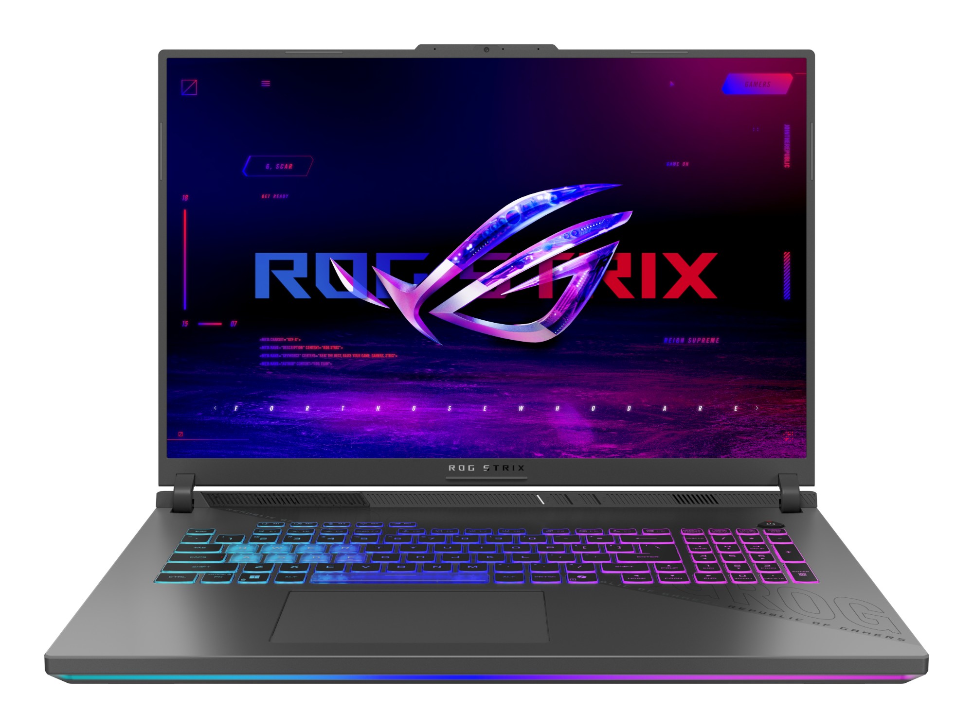 ASUS ROG Strix G18 G814PP-S9052W AMD Ryzen™ 9 8940HX Laptop 45.7 cm (18") WQXGA 32 GB DDR5-SDRAM 1 TB SSD NVIDIA GeForce RTX 5070 Wi-Fi 6E (802.11ax) Windows 11 Home Grey