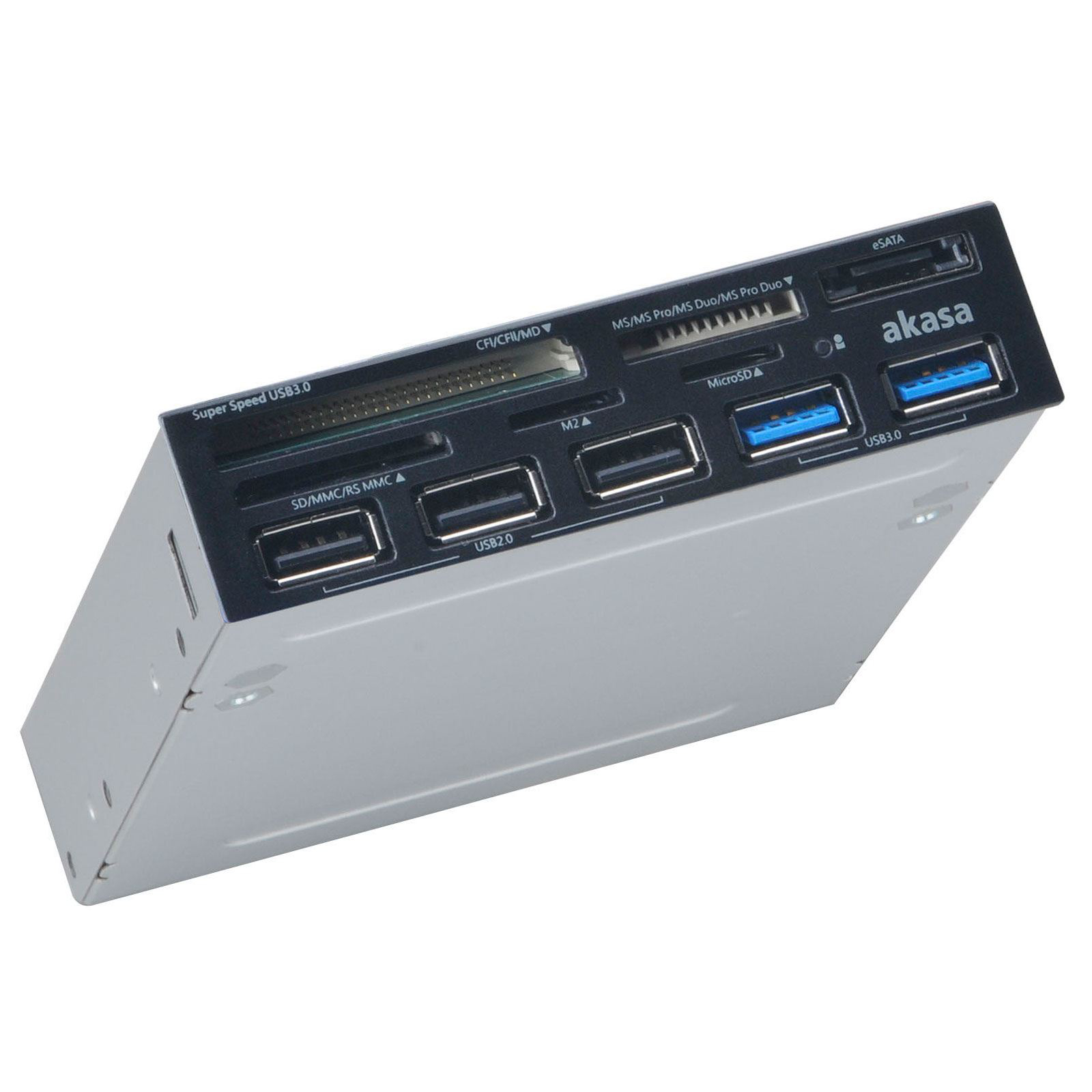 Image of Akasa AK-ICR-17 card reader USB 3.2 Gen 1 (3.1 Gen 1) Internal Grey
