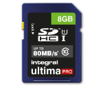 Integral 8GB SD CARD SDHC CL10 80 MB/S ULTIMAPRO