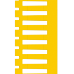 Brady BM71D-2-7696-YL printer label Yellow