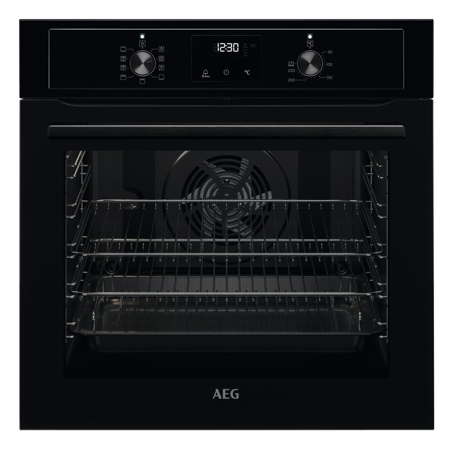 Photos - Other for Computer AEG 3000 Series Single Oven - Black BEX335011B 