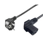Microconnect PE010510 power cable Black 1 m CEE7/7 C13 coupler