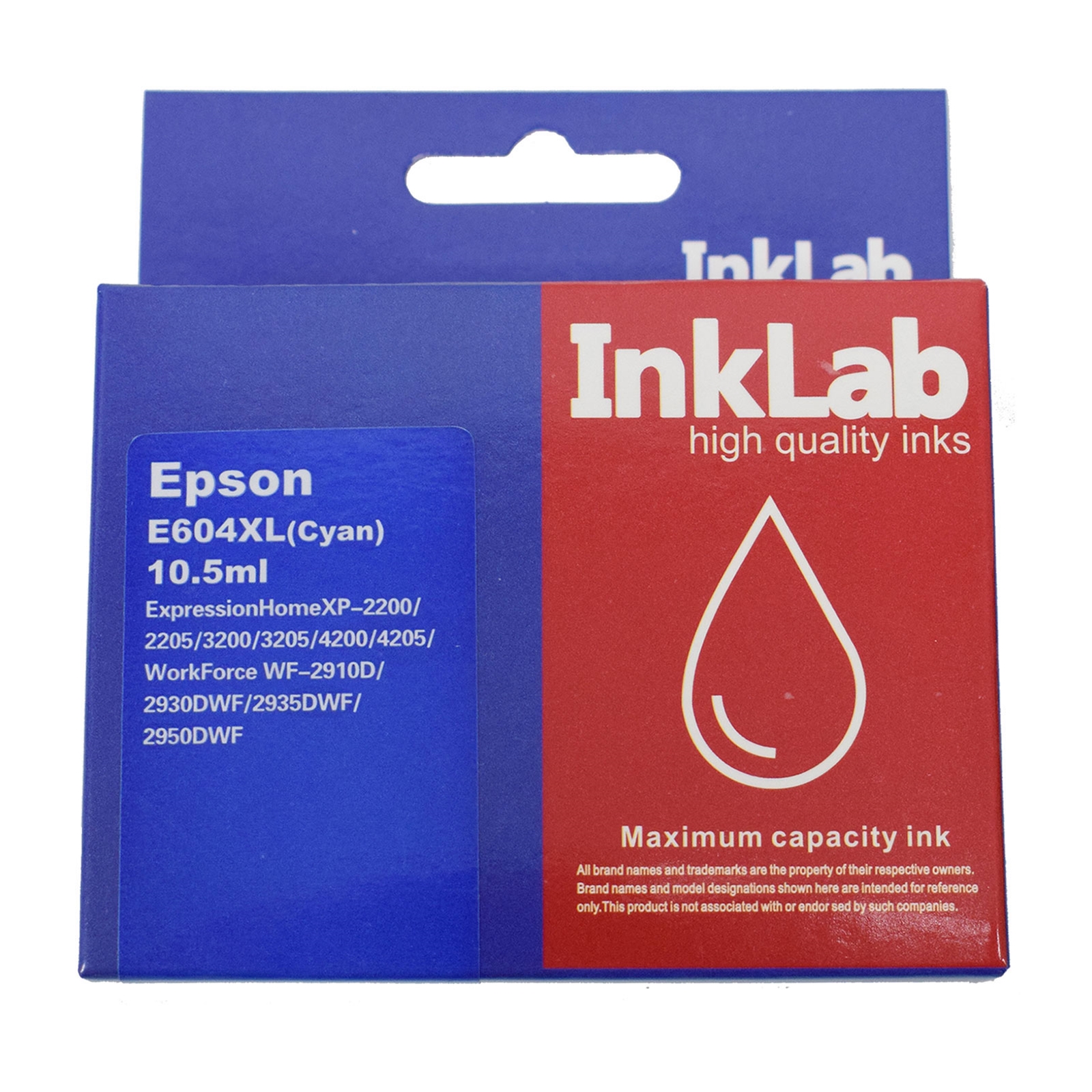 Image of INKLAB 604 Epson Compatible Cyan Replacement Ink