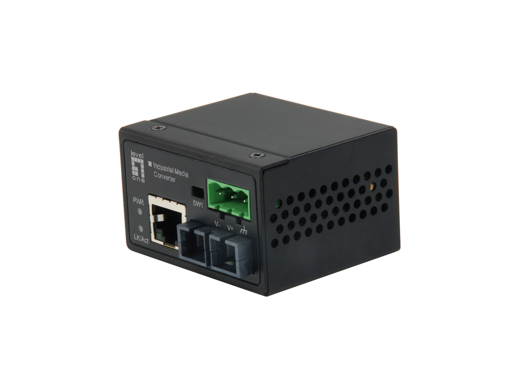 Levelone Rj45 To Sc Fast Ethernet Industrial Media Converter,...