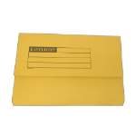 CTS Wholesale Half Flap Document Wallet Pack of 50 - Yellow