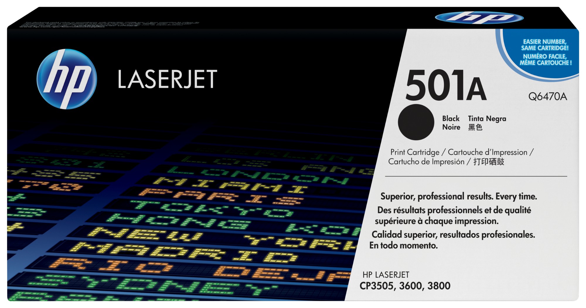 HP Q6470A/501A Toner cartridge black. 6K pages/5% for HP Color LaserJe
