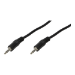 LogiLink 3.5mm - 3.5mm, 5m audio cable Black