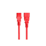 Monoprice 33612 power cable Red 35.8" (0.91 m) C14 coupler C13 coupler