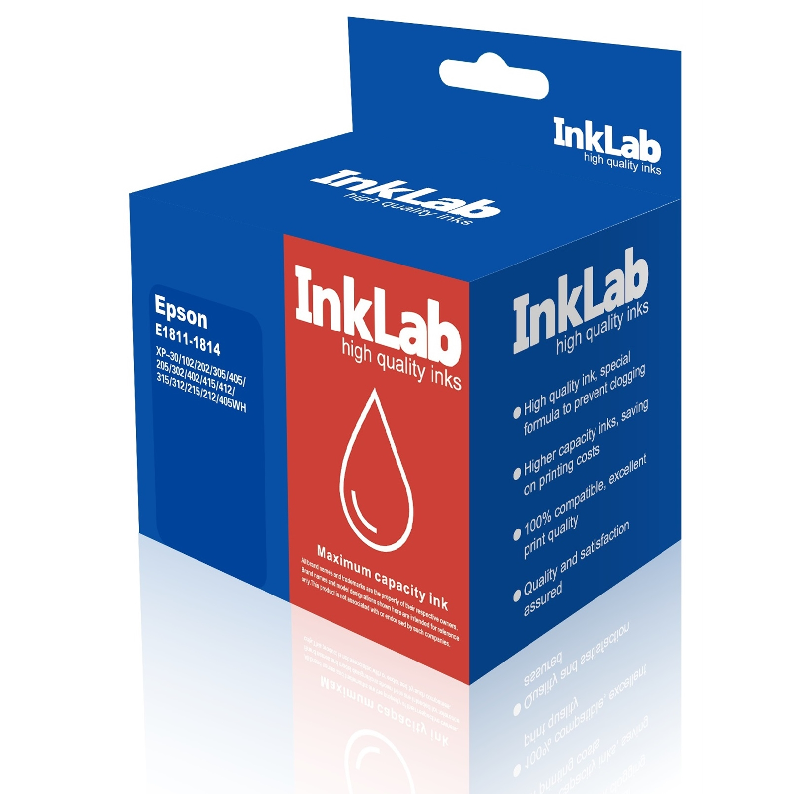 Image of InkLab E1811-1814 printer ink refill