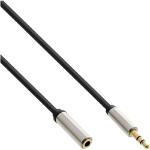InLine Slim Audio Cable 3.5mm male / female Stereo 10m