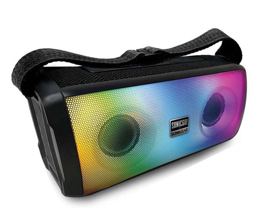SONICGEAR SONICGO!3 RGB Portable Bluetooth Speaker with FM Radio & USB