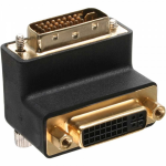InLine DVI-I Adapter 90° angled digital + analog 24+5 male / female black