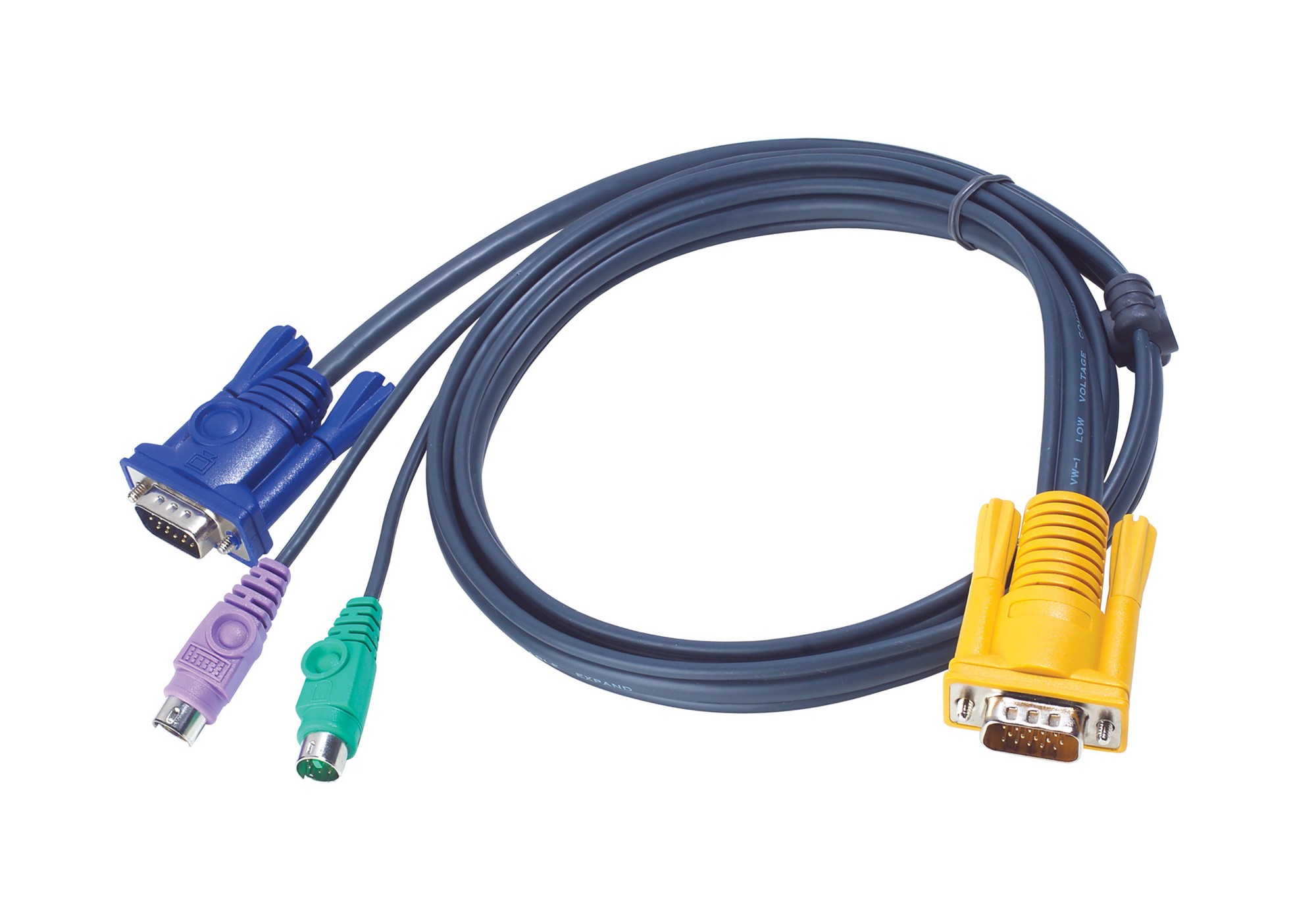 Photos - Cable (video, audio, USB) ATEN PS/2 KVM Cable 1,8m 2L-5202P 