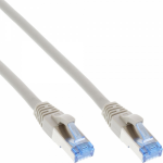 InLine Patch Cable S/FTP PiMF Cat.6A halogen free 500MHz grey 1m