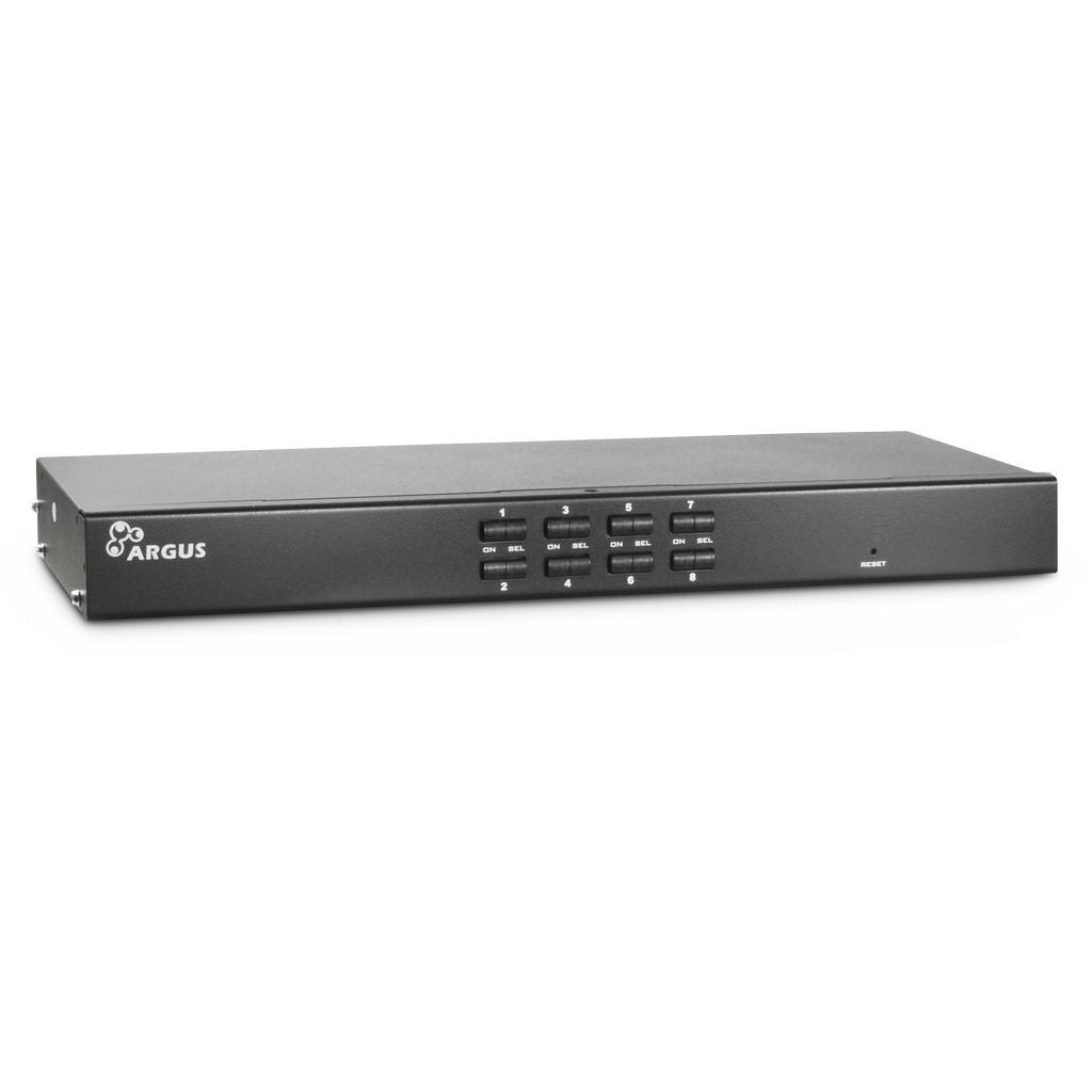 KVM AS-9108DU KVM switch Rack mounting Black