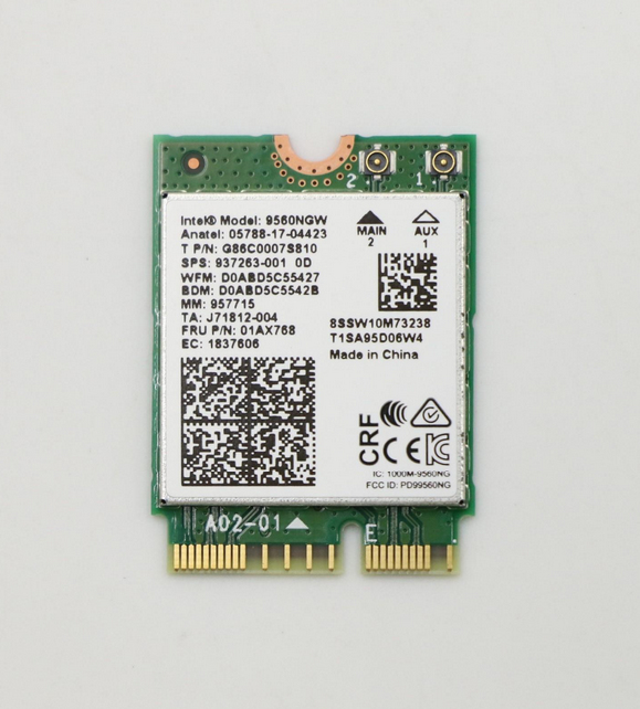 Image of Lenovo Wireless,CMB,IN,9560 NV M2 +BT5.0 WLAN card