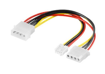 Image of shiverpeaks Molex 4-pin/Molex 4-pin + Mini Spox 4-pin 0.2 m
