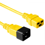 ACT Netsnoer C19 - C20 geel 1,8 m