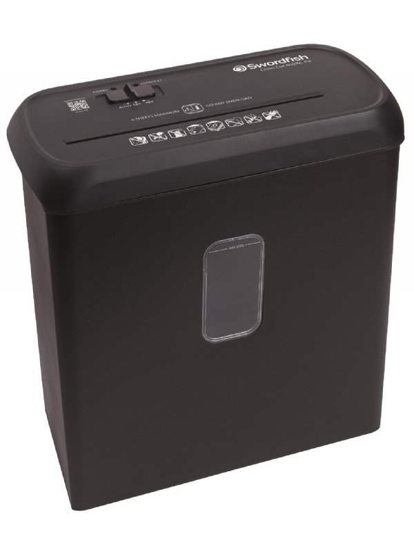 Image of Swordfish 600XC-P4 paper shredder Cross shredding 72 dB 22 cm Black