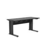 Middle Atlantic ForumTM Rectangle Table for 2 People, 30" Seated Height, Asian Night Table Top with Dark Table Base