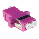 ACT Fiber optic LC duplex adapter multimode OM4