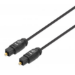 Manhattan Toslink Digital Optical AudioCable, 5m, Male/Male, Toslink S/PDIF, Gold plated contacts, Lifetime Warranty