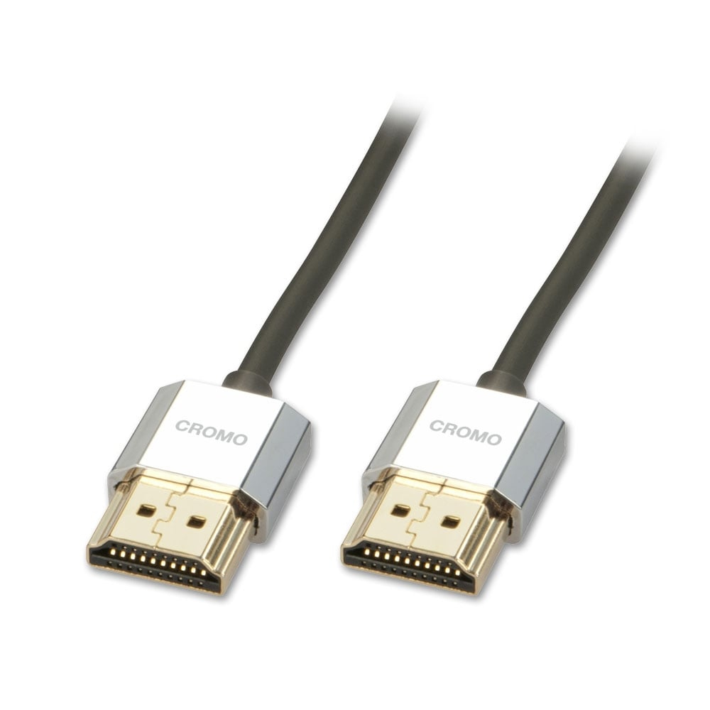 Lindy 0.3m CROMO Slim High Speed HDMI Cable with Ethernet