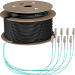 EFB Elektronik O8322S50OM3 InfiniBand en Glasvezelkabel 50 m 8x LC U-DQ(ZN) BH Beige, Zwart, Blauw