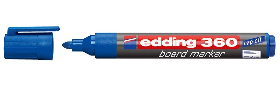 Photos - Felt Tip Pen Edding 360 marker 1 pc(s) Bullet tip Blue 4-360003 