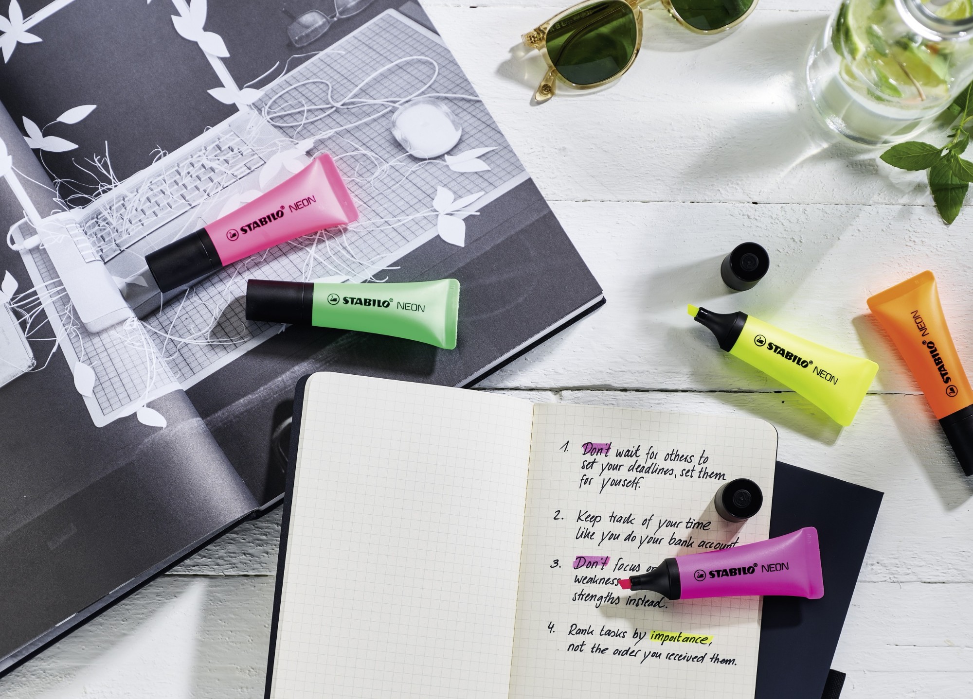 STABILO NEON marker 1 pc(s) Chisel tip Yellow