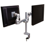 ROLINE Dual LCD Monitor Arm, Desk Clamp, 4 Joints