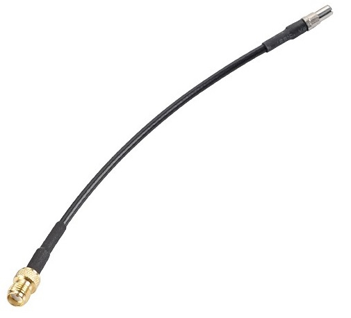 Image of Panorama Antennas SMA-TS9, 0.1m, male-female coaxial cable RG174 Black