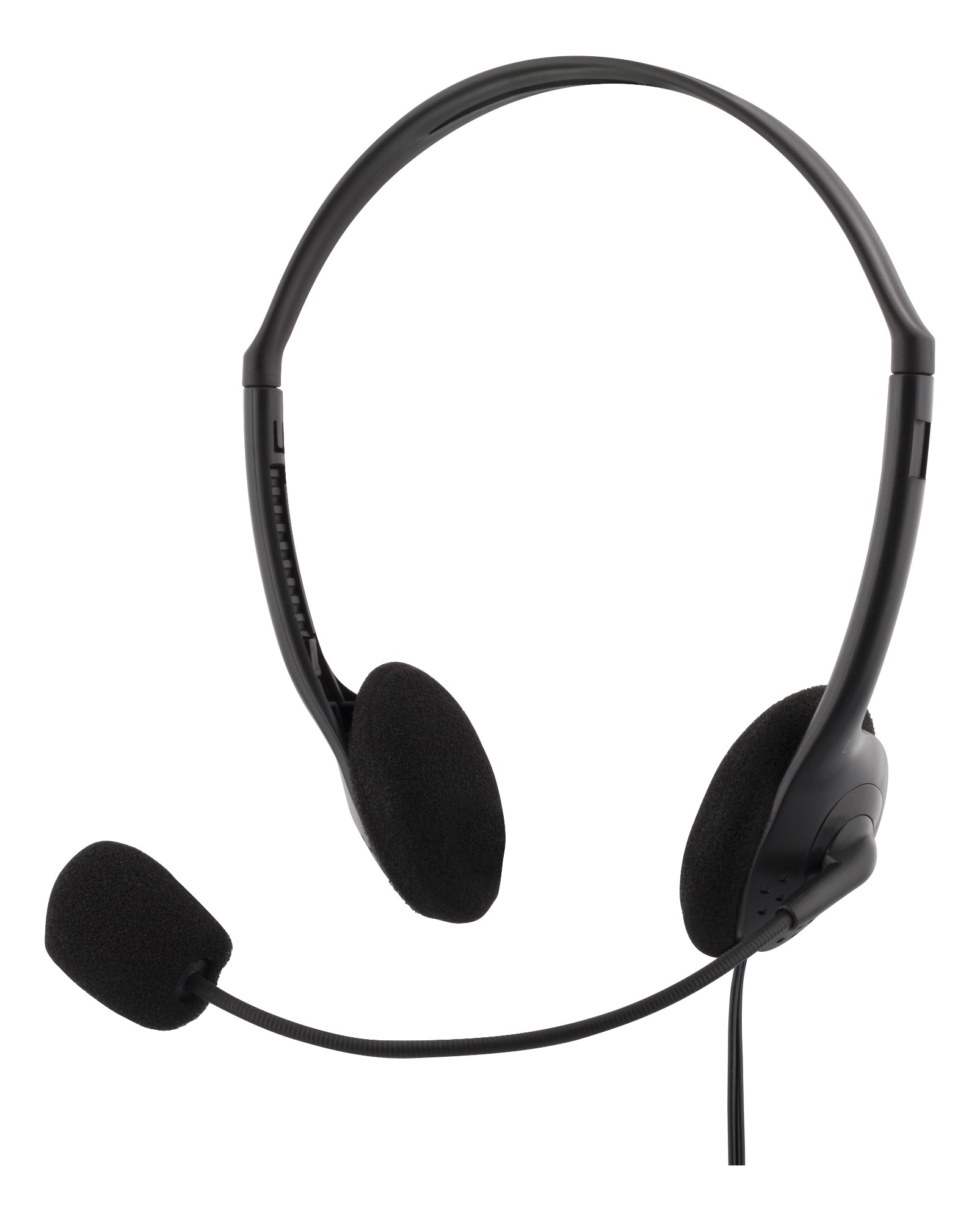 HL-21 DELTACO Headphones with Volume Control- 2m Cable- Black