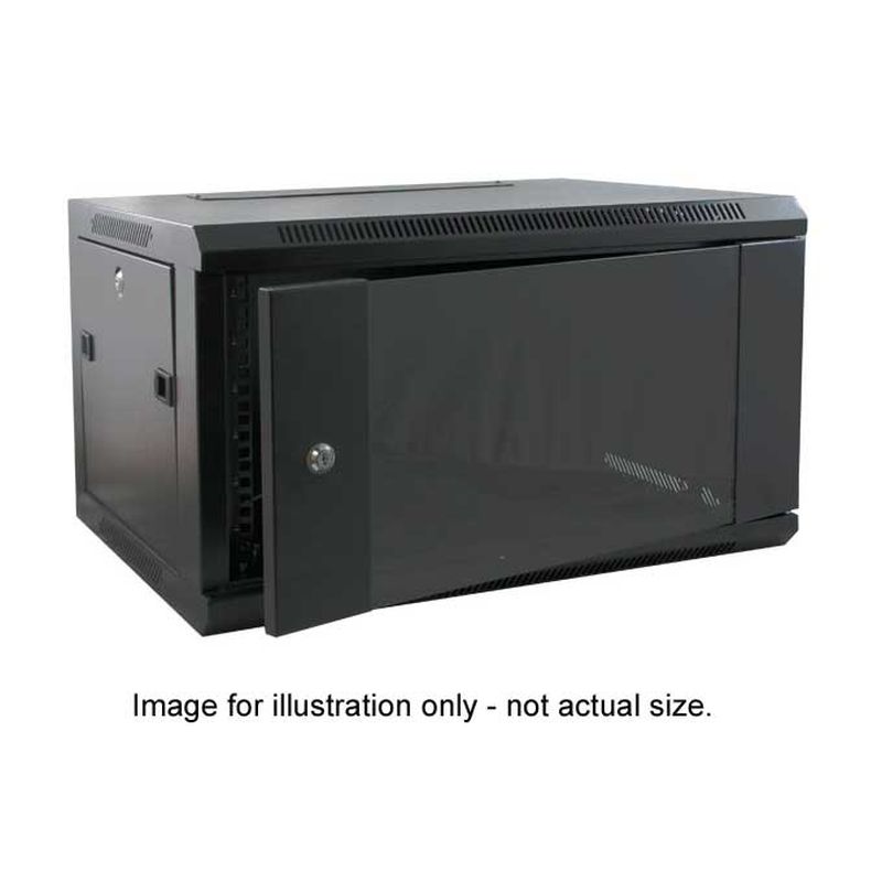 FDL 9U 19 INCH WALL MOUNTING CABINET - 550mm DEEP / BLACK