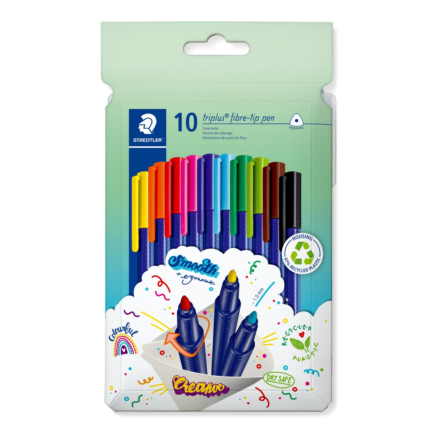 Staedtler 323 C10 felt pen Assorted colours 1 pc(s)