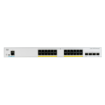 Cisco Catalyst 1000-24P-4X-L Network Switch, 24 Gigabit Ethernet (GbE) PoE+ Ports, 195W PoE Budget, four 10 G SFP+ Uplink Ports, Fanless Operation, Enhanced Limited Lifetime Warranty (C1000-24P-4X-L)