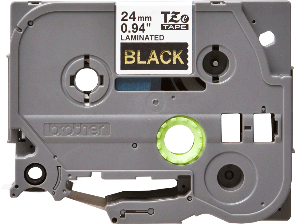 Brother TZE-354 DirectLabel gold on black Laminat 24mm x 8m for Brother P-Touch TZ 3.5-24mm/HSE/36mm/6-24mm/6-36mm