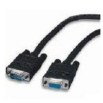 4XEM 6ft VGA HD15 M/F VGA cable 72" (1.83 m) VGA (D-Sub) Black