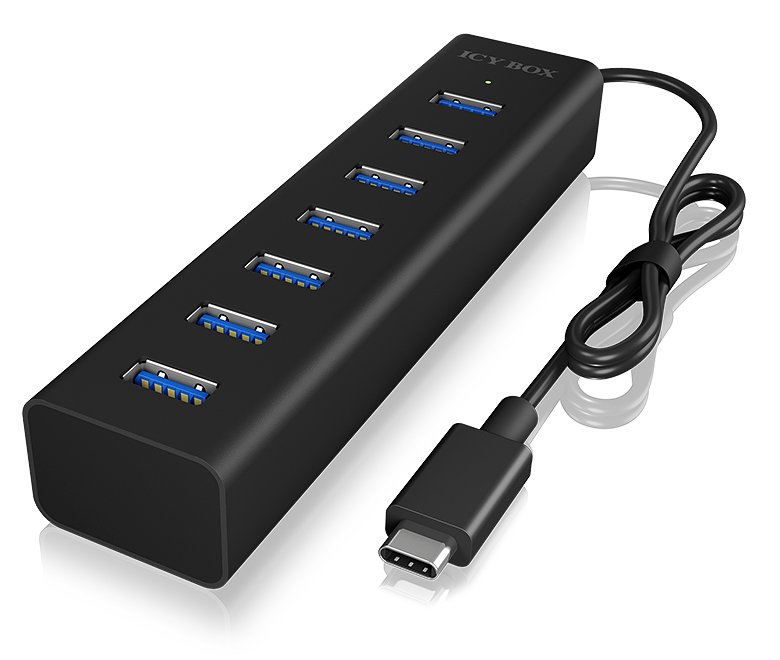 Image of ICY BOX IB-HUB1700-C3 USB 3.2 Gen 1 (3.1 Gen 1) Type-C 5000 Mbit/s...