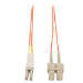 Tripp Lite N516-05M InfiniBand/fibre optic cable 196.9" (5 m) 2x LC 2x SC OFNR Orange