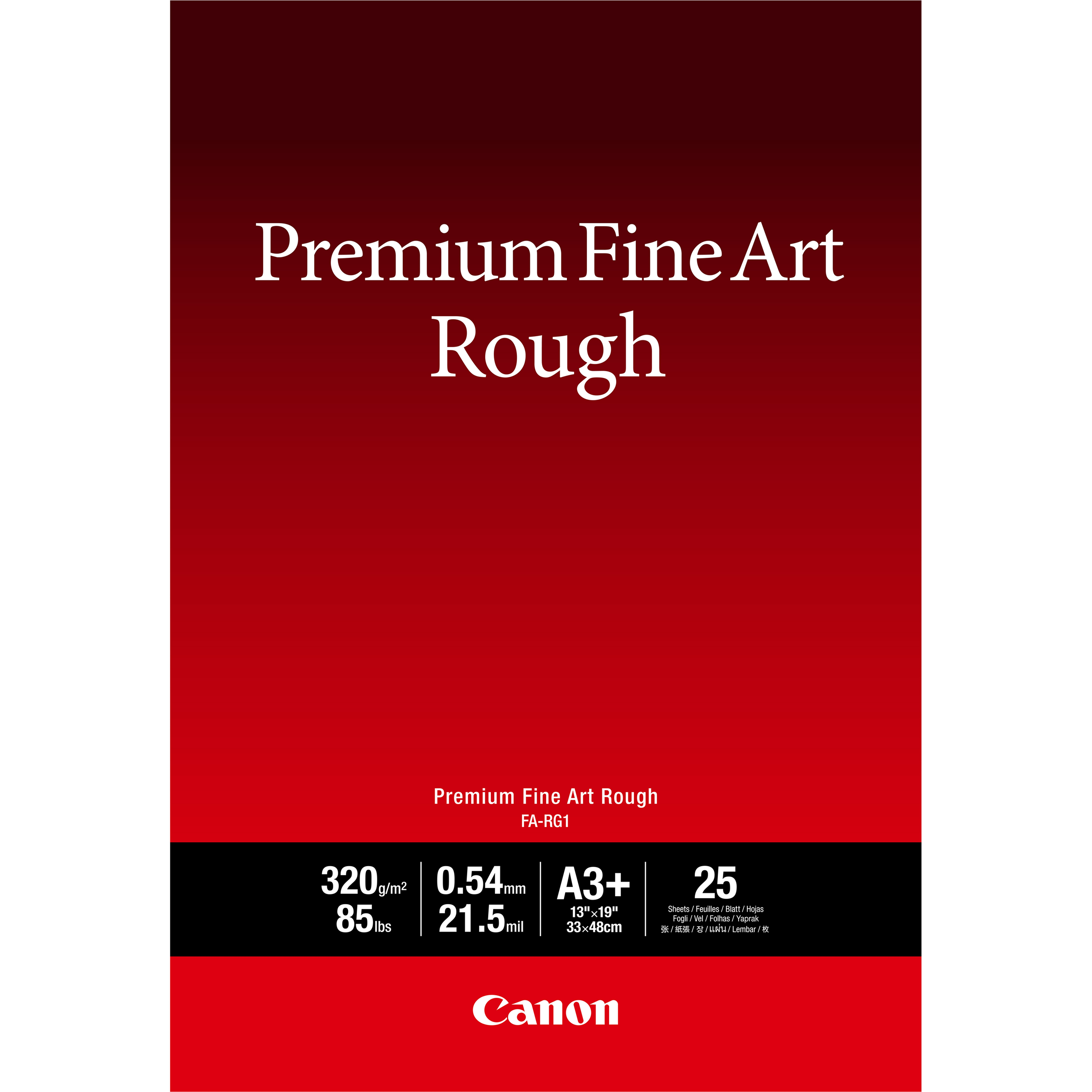 Image of Canon FA-RG1 Premium Fine Art Rough Paper, A3 Plus, 25 sheets